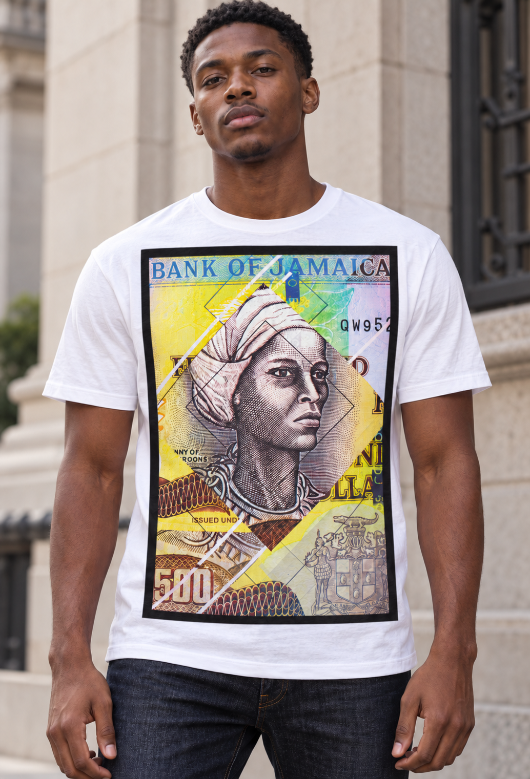 Jamaican Currency Graphic T-Shirt