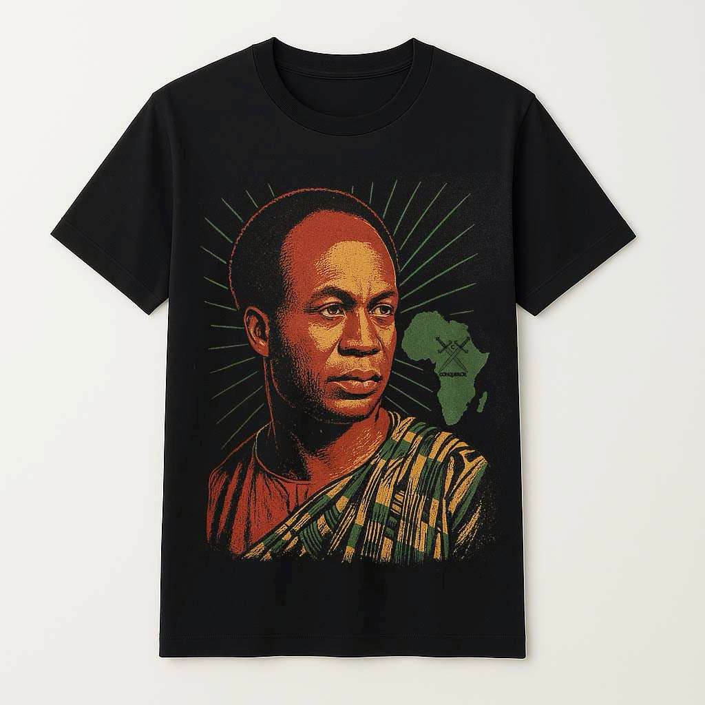 Kwame Nkrumah “Sun Ray” T-Shirt – Legacy & Leadership