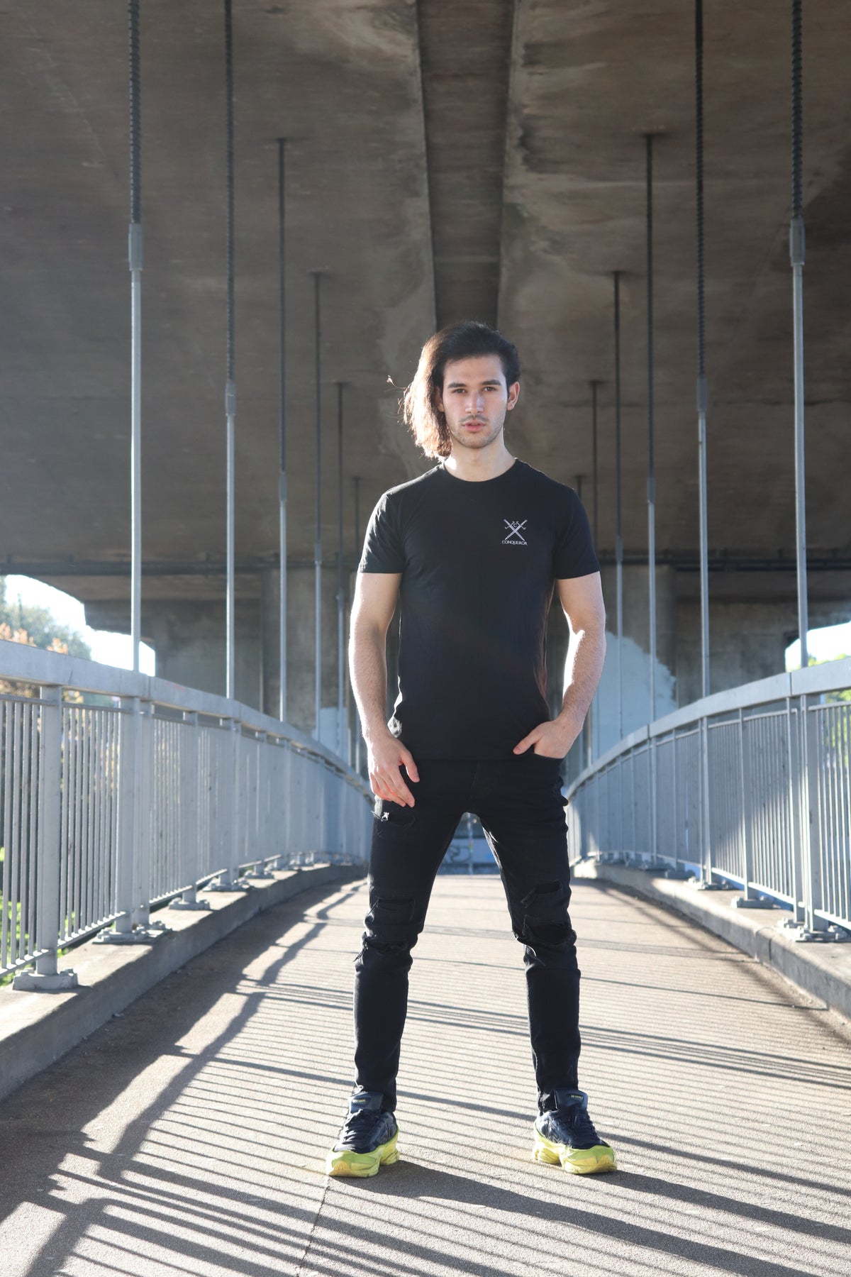 Conqueror Signature Logo T-Shirt – Black
