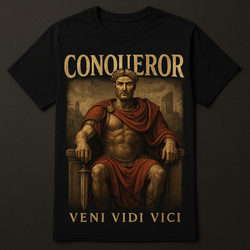 Roman Emperor 'Veni Vidi Vici' Tshirt