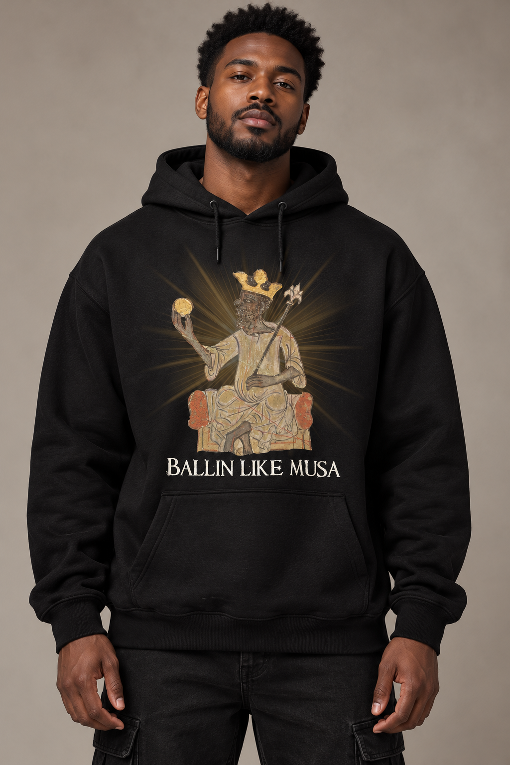 Golden flare 'Ballin Like Musa" hoody