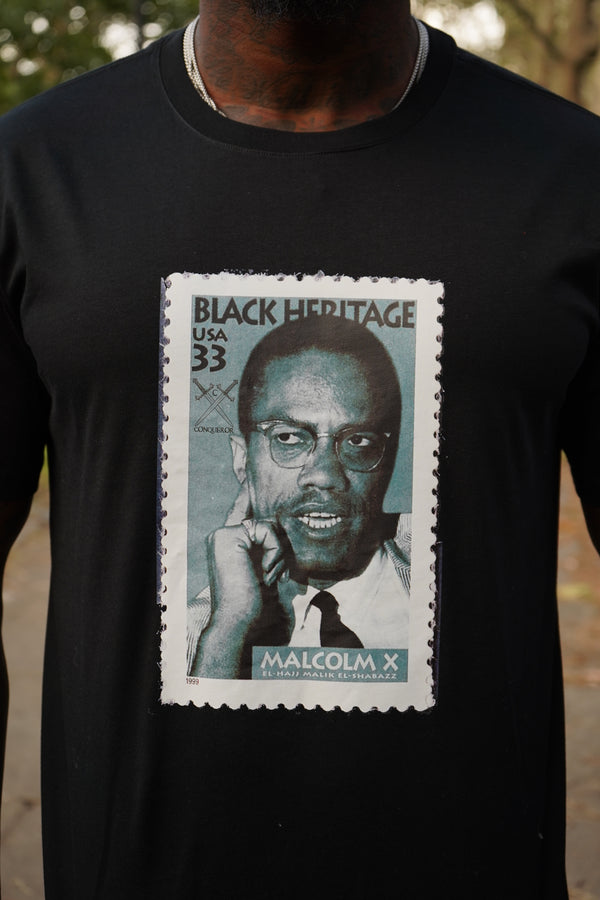 Malcolm X - Stamp T - shirt
