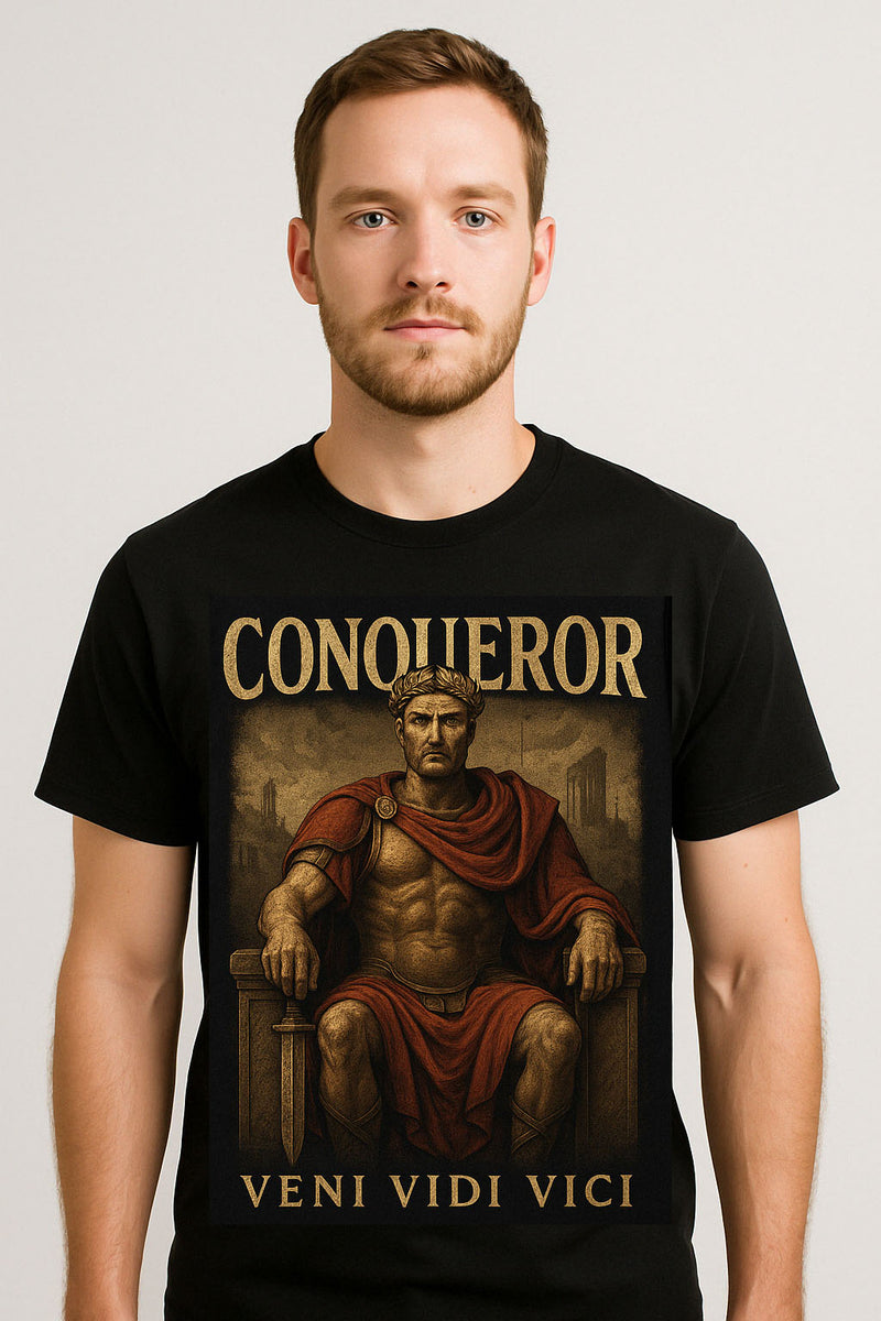 Roman Emperor 'Veni Vidi Vici' Tshirt