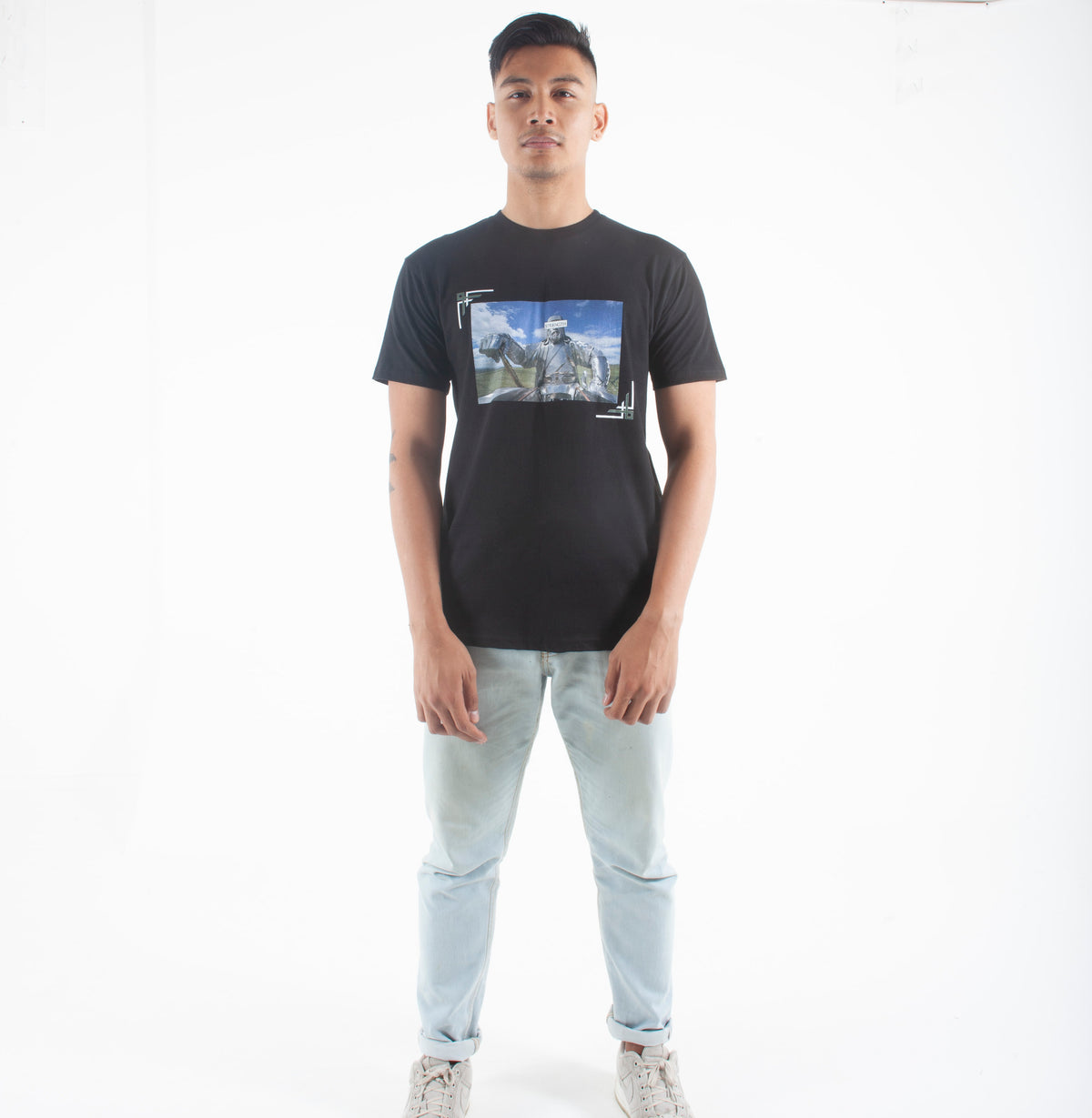 Ghenghis Khan “Strength” short sleeve Statue Tshirt