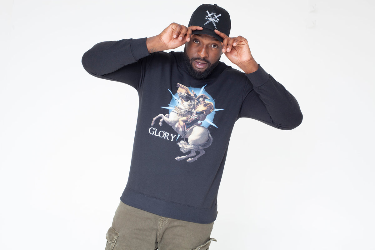 Napoleon “Glory” Statement Jumper – Blue Flare