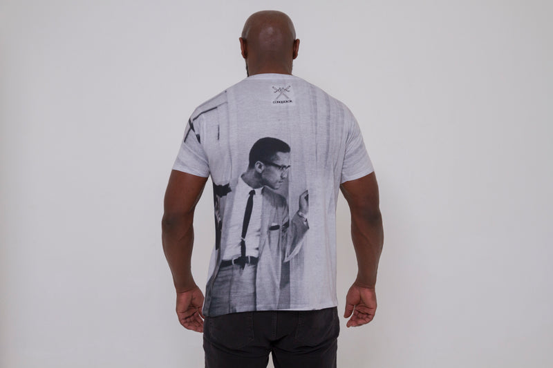 Malcolm x (by any means) short sleeve T-shirt