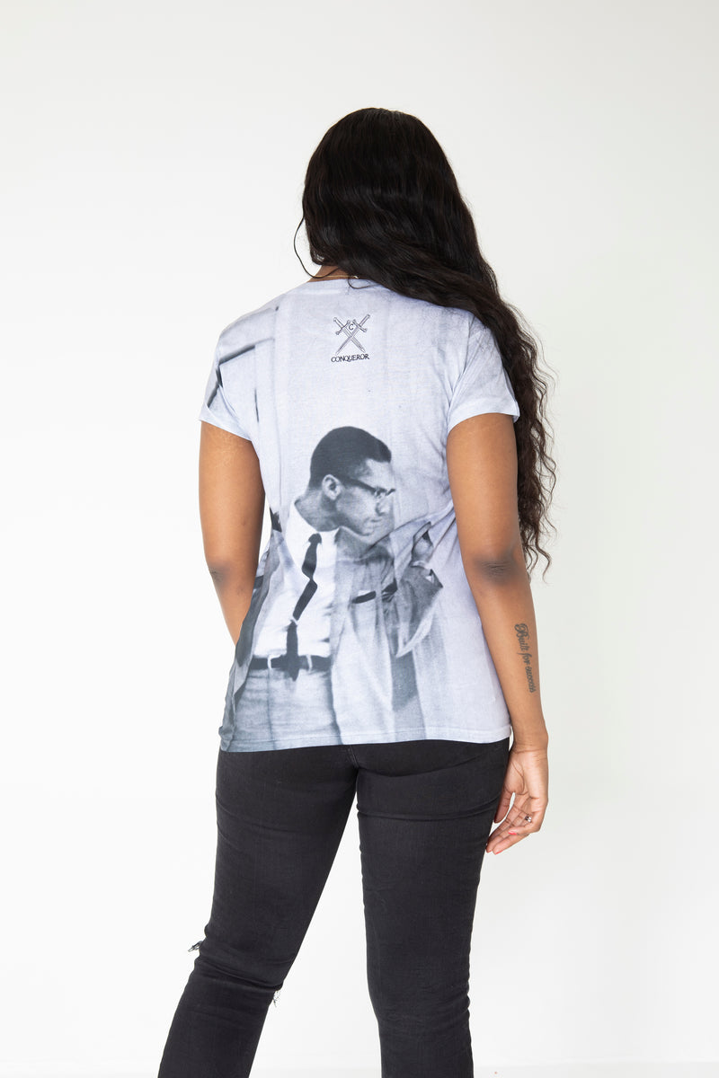 Malcolm x womens T-shirt
