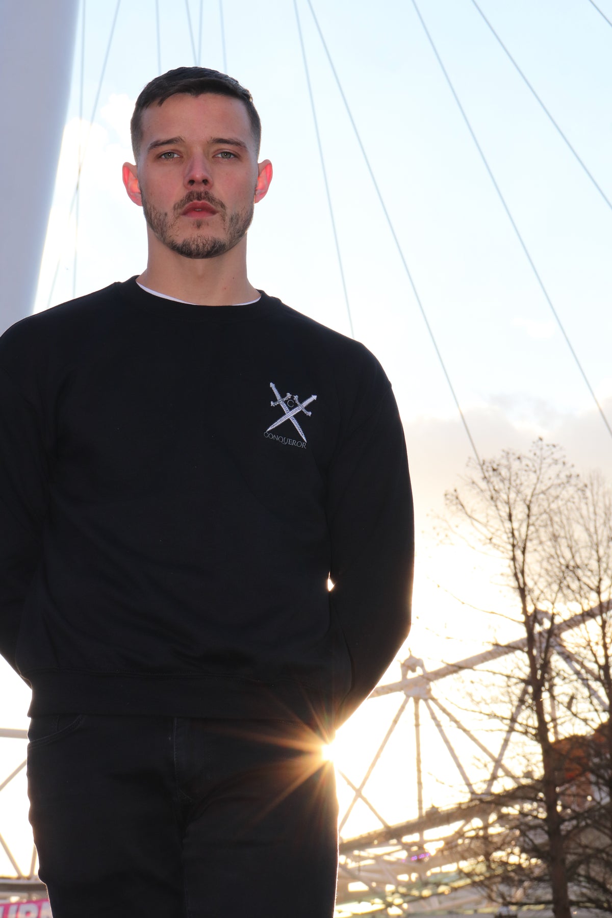 Conqueror Signature Crewneck – Black