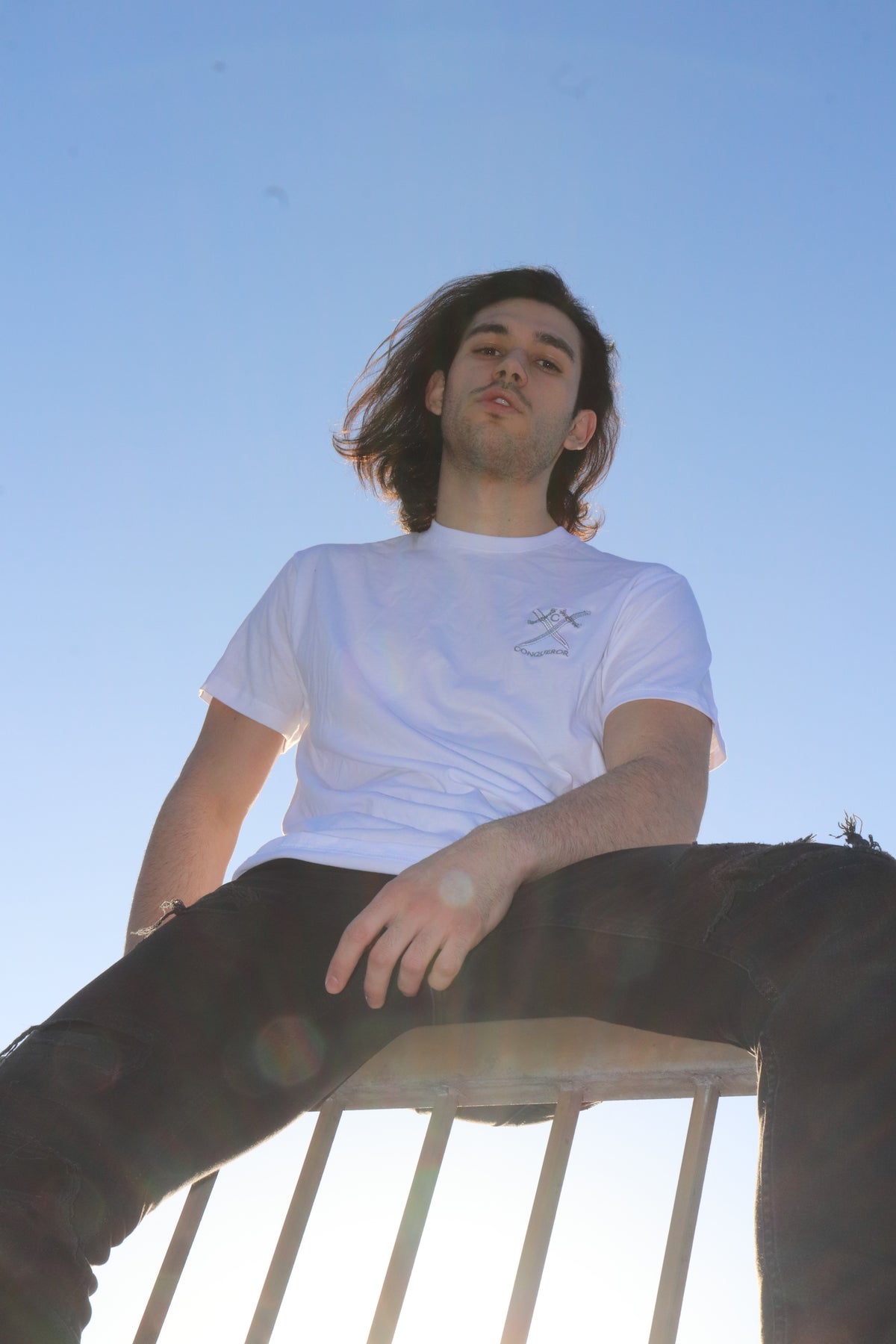 Conqueror Signature Logo T-Shirt – White